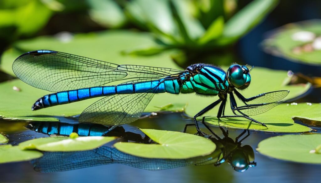 libélula azul