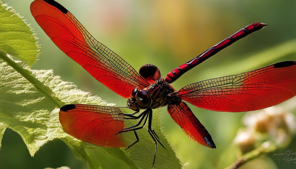 libelula roja significado espiritual